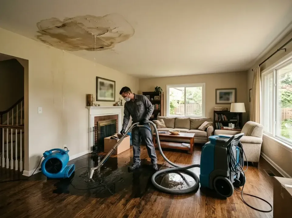 attic-pipe-burst-ceiling-drip-008 — frequently asked questions, Water Damage Restoration & Carpet Care in Elmwood Park, IL